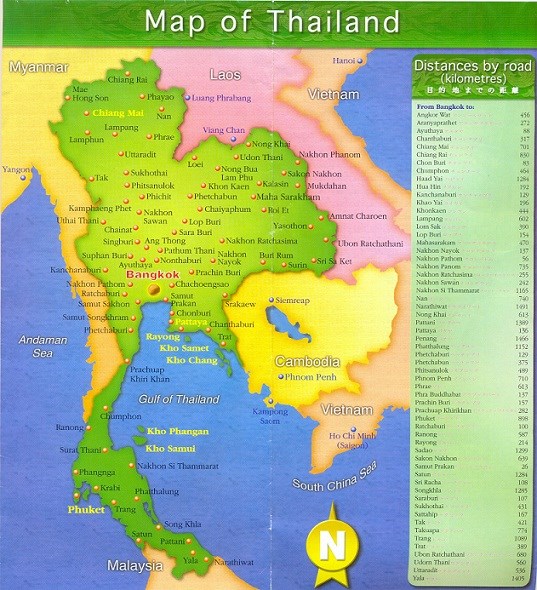 0011-Карта Таиланда